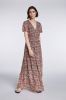 SET 73002 crepe print jurk bloemen , Rood, Dames online kopen