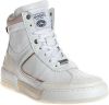 Shabbies Sneakers Mid Top Sneaker Printed Leather Soft Nappa And Suede Wit online kopen