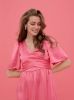 VERO MODA x Kae Sutherland satijnen jurk VMKAE roze online kopen