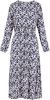 Zusss 0301 045 7029 maxi jurk met print zand/kobaltblauw online kopen