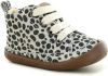 Shoesme BF20S004 B leren babyschoenen met dierenprint beige/zwart online kopen