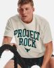Under Armour Herenshirt Project Rock Heavyweight Terry Ivory/Coastal Teal/Zwart online kopen