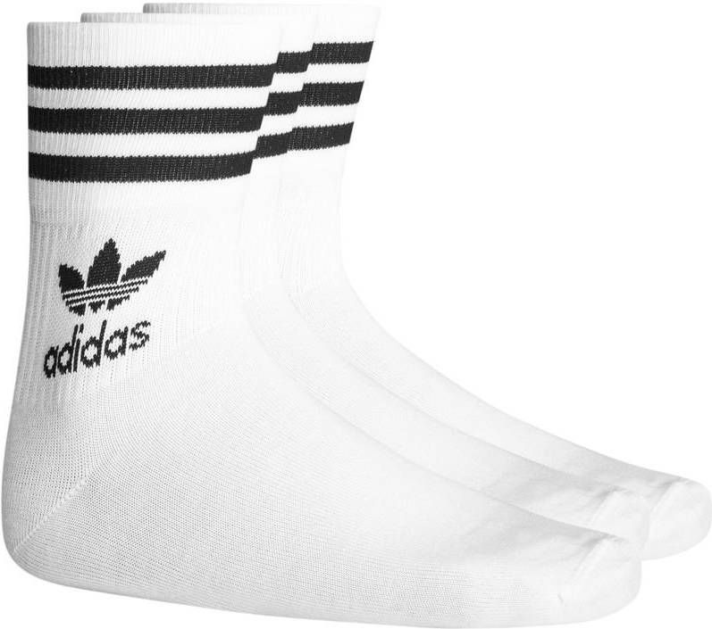 Adidas Mid Cut Crew Unisex Sokken Black 58% Katoen, 39% Polyester, 2% Elastaan - 50 online kopen