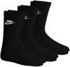 Nike Sportswear Everyday Essential Crew sokken(3 paar) Zwart online kopen