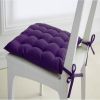 Stoelkussen 40x40 cm 100% coton tissé teint Deep purple online kopen