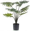 Merkloos Groene Philodendron Kunstplant 60 Cm In Zwarte Pot Kunstplanten/nepplanten online kopen