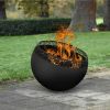 Esschert Design Vuurplaats bolvormig spikkels zwart online kopen