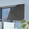 VidaXL Balkonscherm 1, 2x1, 2 m polyester zwart online kopen