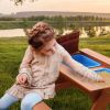 Sunny Axi Dave Picknicktafel/Zandtafel/Watertafel Voor Kinderen In Bruin Multifunctionele Picknick Tafel Van Hout Met 2 online kopen