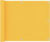 VidaXL Balkonscherm 75x500 cm oxford stof geel online kopen