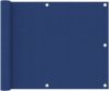 VidaXL Balkonscherm 75x600 cm oxford stof blauw online kopen