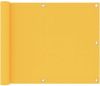 VidaXL Balkonscherm 75x600 cm oxford stof geel online kopen