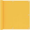 VidaXL Balkonscherm 90x400 cm oxford stof geel online kopen