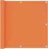 VidaXL Balkonscherm 90x400 cm oxford stof oranje online kopen