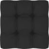 VidaXL Bankkussen pallet 70x70x10 cm zwart online kopen