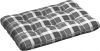 VidaXL Bankkussen pallet ruitpatroon 120x80x10 cm grijs online kopen