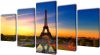 VIDAXL Canvas muurdruk set Eiffel toren 200 x 100 cm online kopen