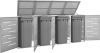 VidaXL Containerberging vierdubbel 276, 5x77, 5x115, 5 cm roestvrij staal online kopen