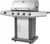 VIDAXL Gasbarbecue en grill 4+1 kookzone zwart en zilver online kopen