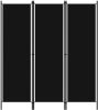 VidaXL Kamerscherm met 3 panelen 150x180 cm zwart online kopen