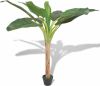 VidaXL Kunst bananenboom plant met pot 150 cm groen online kopen