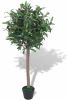 VidaXL Kunst laurierboom plant met pot 120 cm groen online kopen