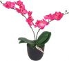 VidaXL Kunst Orchidee Plant Met Pot 30 Cm Rood online kopen