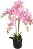 VidaXL Kunst orchidee plant met pot 75 cm roze online kopen