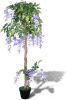 VidaXL Kunstplant blauwe regen met pot 120 cm online kopen
