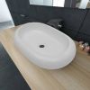 VidaXL Luxe keramische wasbak ovaal 63 x 42 cm(wit ) online kopen