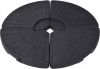 VidaXL Parasolvoeten Waaiervormig 4 St Zwart online kopen