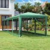 VidaXL Partytent met 10 mesh zijwanden 3x12 m HDPE groen online kopen