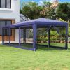 VidaXL Partytent met 8 mesh zijwanden 3x9 m HDPE blauw online kopen