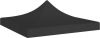 VIDAXL Partytentdak 270 g/m&#xB2, 3x3 m zwart online kopen