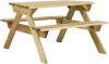 VIDAXL Picknicktafel met banken 110x123x73 cm ge&#xEF, mpregneerd grenenhout online kopen