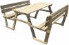 VIDAXL Picknicktafel met banken 150x184x80 cm ge&#xEF, mpregneerd grenenhout online kopen
