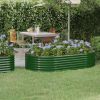 VidaXL Plantenbak 175x100x36 cm gepoedercoat staal groen online kopen