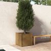 VidaXL Plantenbak 60x60x60 cm massief grenenhout honingbruin online kopen