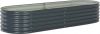 VIDAXL Plantenbak verhoogd 240x80x44 cm gegalvaniseerd staal grijs online kopen