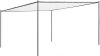 VIDAXL Prieel met dak 180 g/m&#xB2, 4x4 m wit online kopen