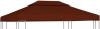 VIDAXL Prieeldak 2 laags 310 g/m&#xB2, 4x3 m terracottakleurig online kopen