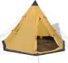 VIDAXL Tent 4 persoons geel online kopen
