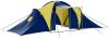 VidaXL Tent 9 persoons Polyester Blauw En Geel online kopen