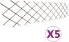VidaXL Tuinlatwerken 5 st 180x60 cm wilgenhout online kopen