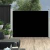 VidaXL Tuinscherm uittrekbaar 100x500 cm zwart online kopen