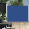 VidaXL Tuinscherm uittrekbaar 170x500 cm blauw online kopen