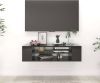 VidaXL Tv hangmeubel 100x30x26, 5 cm spaanplaat hoogglans zwart online kopen
