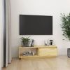 VidaXL Tv meubel 110x30x33, 5 cm massief grenenhout online kopen