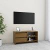 VidaXL Tv meubel 80x31x39 cm massief grenenhout honingbruin online kopen
