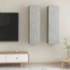 VidaXL Tv meubelen 2 st 30, 5x30x110 cm spaanplaat betongrijs online kopen